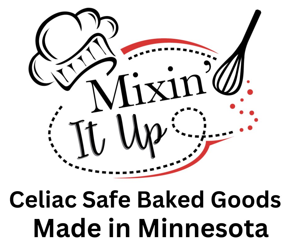 Excited to bring gluten free Celiac Safe quality baked goods to Sauk Rapids MN, and ship to all the surrounding states. Check us out at mixinitup.org 
#glutenfree #SupportSmallBusiness #Minnesota #celiac #bakery