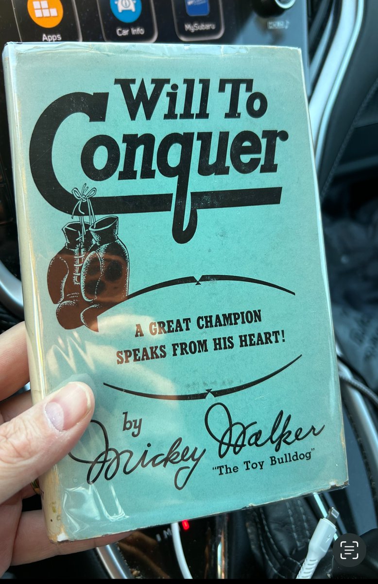 CraigAndrewDowd's tweet image. WILL TO CONQUER (1953) by the great Mickey Walker, The Toy Bulldog, pound-for-pound killer, and a pal of my great grandfather from the Keighry Head section of Elizabeth.
#boxinghistory