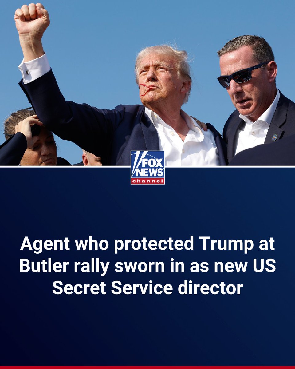 HERO'S WELCOME: Sean Curran, one of the Secret Service agents who rushed the stage in Butler, Pennsylvania, after President Donald Trump was shot, is officially the new director of the U.S. Secret Service. trib.al/3eVkOC6