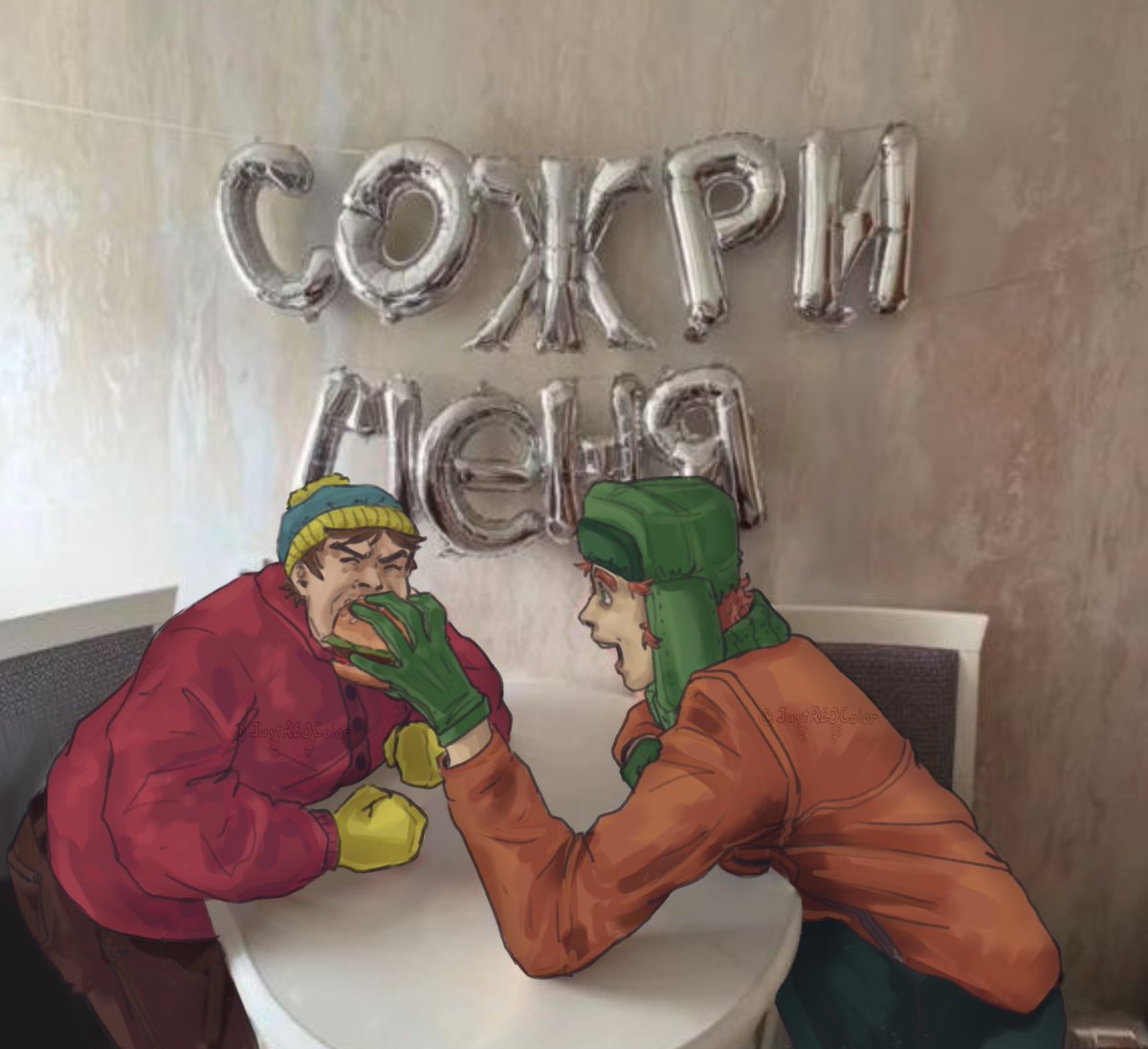 JustREDColor's tweet photo. #kyle #KyleBroflovski #eric #EricCartman #SouthPark https://t.co/9xrraBbKbs