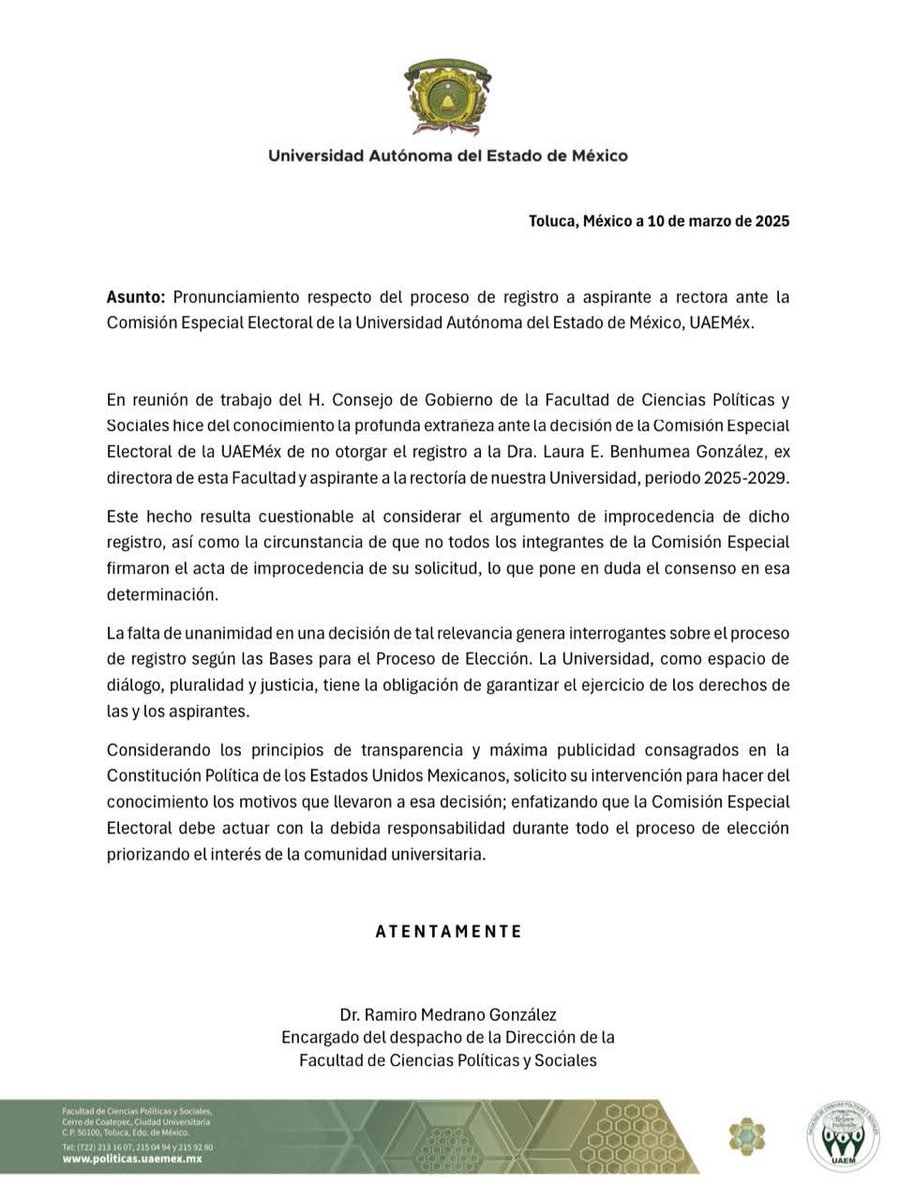 Aviso a la comunidad