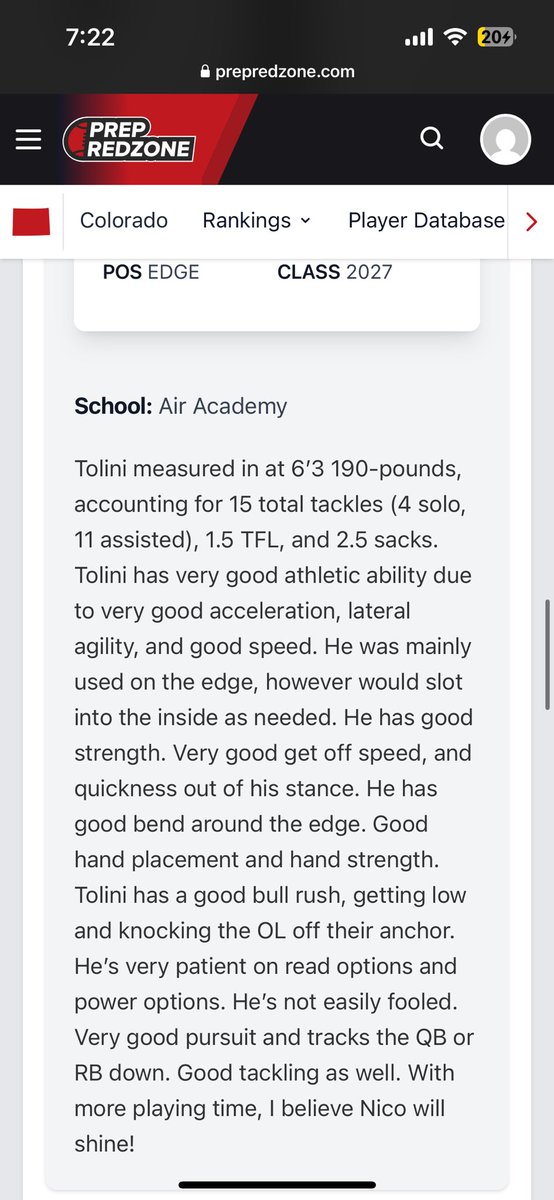 Thank you <a href="/PrepRedzoneCO/">Prep Redzone Colorado</a> for the amazing coverage and support can’t wait to keep improving and growing
