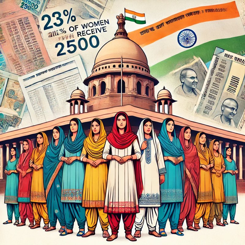 PressSubodhJain's tweet photo. 23 फीसदी महिलाओं को मिलेंगे 2500!

राजधानी में महिला समृद्धि योजना के लिए पंजीकरण की प्रक्रिया शुरू हो गई है, इसके लिए #BPL_Card का होना अनिवार्य है।

महिला दिवस पर इस योजना के लिए 5100 करोड़ रुपये का प्रावधान किया गया है, यानी हर महीने के लिए 425 करोड़ रुपए।

2500 रुपये प्रति महिला के हिसाब से, इससे 17 लाख महिलाओं को ही 2500 रुपए दिए जा सकते हैं।

दिल्ली की 2025 की नवीनतम मतदाता सूची के अनुसार 71,73,952 महिला मतदाता हैं।

यानी 23 फ़ीसदी महिलाओं के लिए ही अभी राशि का प्रावधान किया गया है!

वास्तव में कितनी महिलाओं को लाभ मिलेगा? 

यह तो #कागज और #बाबू तय करेंगे !

@PMOIndia @narendramodi @HMOIndia @BJP4India @BJP4Delhi @CMODelhi #MahilaSmridhiYojna 
#दिल्ली_महिला_समृद्धि_योजना