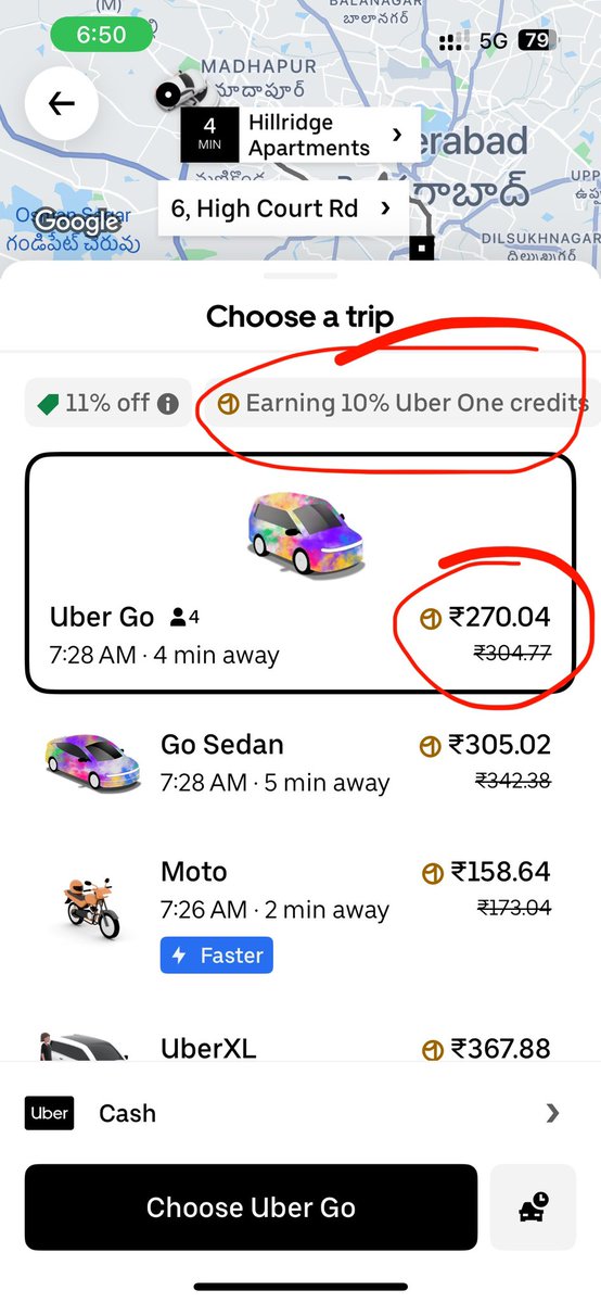 kpram10's tweet photo. @Uber_India , both screen shorts are self explanatory… charges higher to the Customer after collected a special fee by Uber. Different users. A Big Cheating. Customers pls be cautious. https://t.co/RvCFi1YXWR
