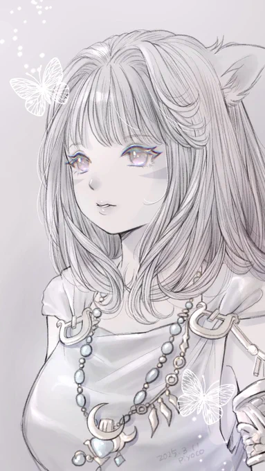 鼻黒ちゃん#FF14 #ミコッテ 