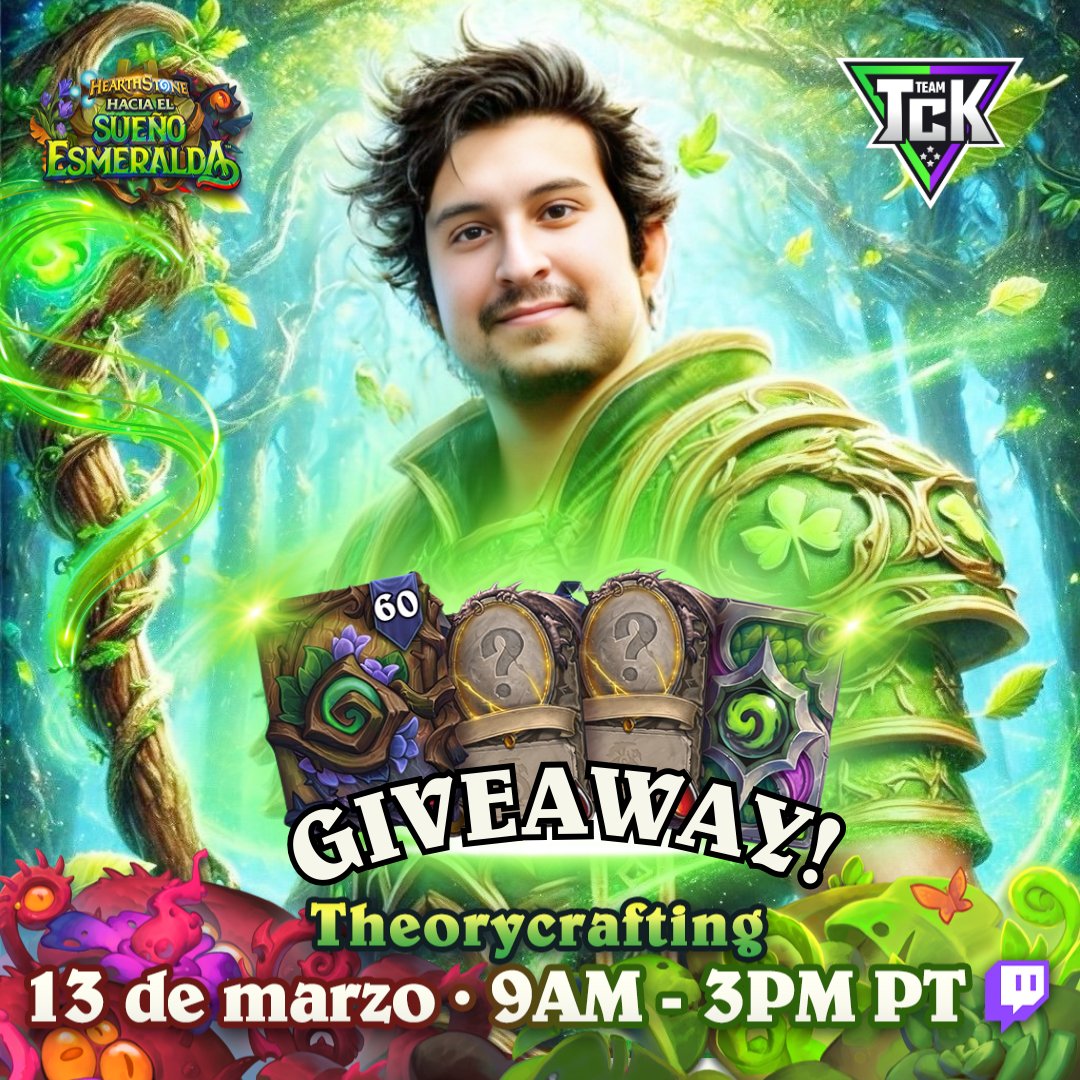 Nos adentramos en el #Theorycraft "Hacia el Sueño Esmeralda"  probando lo nuevo🐉🔥 y para celebrar, tenemos sorteo cortesía de <a href="/PlayHSLATAM/">Hearthstone LATAM</a> 🎁

Participa:
✅ Follow + Like + RT
✅ Etiqueta a un amigo/a 

¡Suerte a todos! 🍀