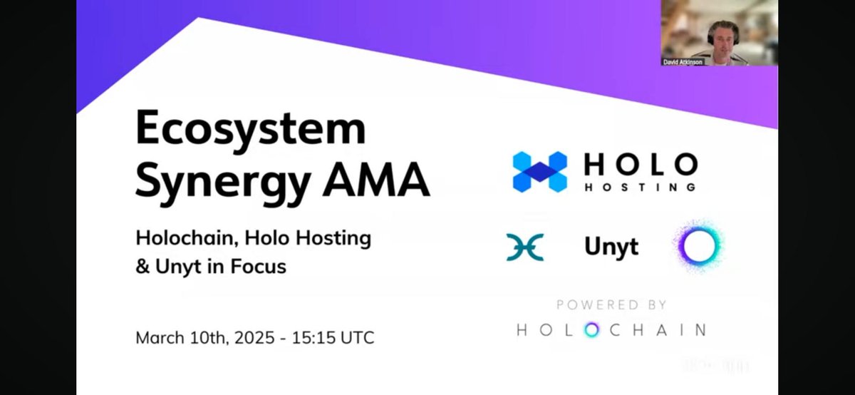 Eric Doriean 🌱 (@ericdoriean) on Twitter photo First Holochain ecosystem session since the restructure which separated Holochain Foundation, Holo Hosting & Unyt.
<a href="/zippy314/">Eric Harris-Braun</a>, <a href="/marycamacho/">Mary Camacho</a>, <a href="/dcaworld/">David Atkinson - holochain, rainlang</a> & <a href="/artbrock/">Arthur Brock</a> gave updates on progress and set the scene for what's ahead.
Here's a TLDW thread 🧵
Hot tip: It's epic
(1/15) First Holochain ecosystem session since the restructure which separated Holochain Foundation, Holo Hosting & Unyt.
<a href="/zippy314/">Eric Harris-Braun</a>, <a href="/marycamacho/">Mary Camacho</a>, <a href="/dcaworld/">David Atkinson - holochain, rainlang</a> & <a href="/artbrock/">Arthur Brock</a> gave updates on progress and set the scene for what's ahead.
Here's a TLDW thread 🧵
Hot tip: It's epic
(1/15)