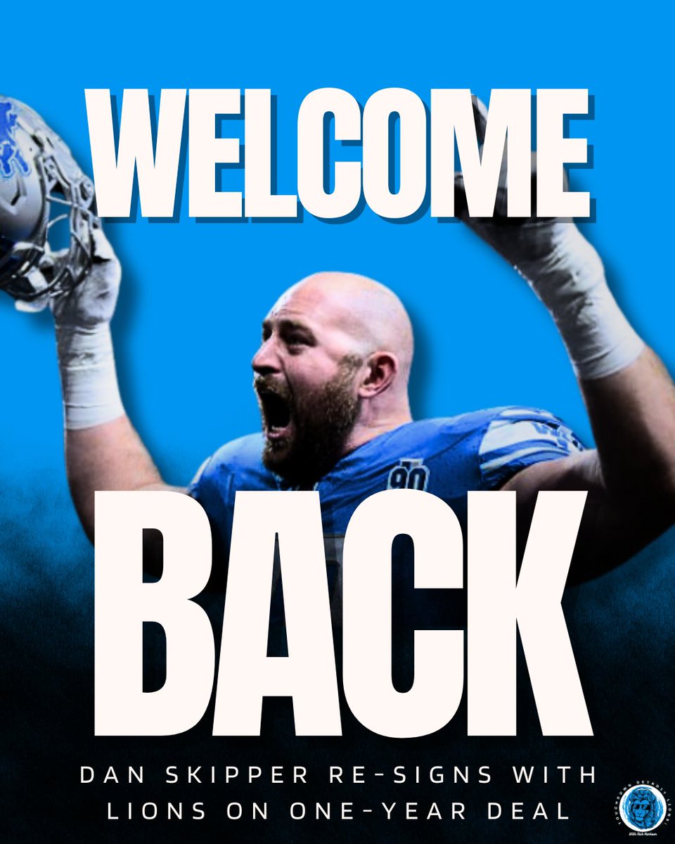 TouchdownLions's tweet photo. Welcome back @DanSkipper70!! #OnePride #Lions #NFL https://t.co/NYmfVQ9Ztg