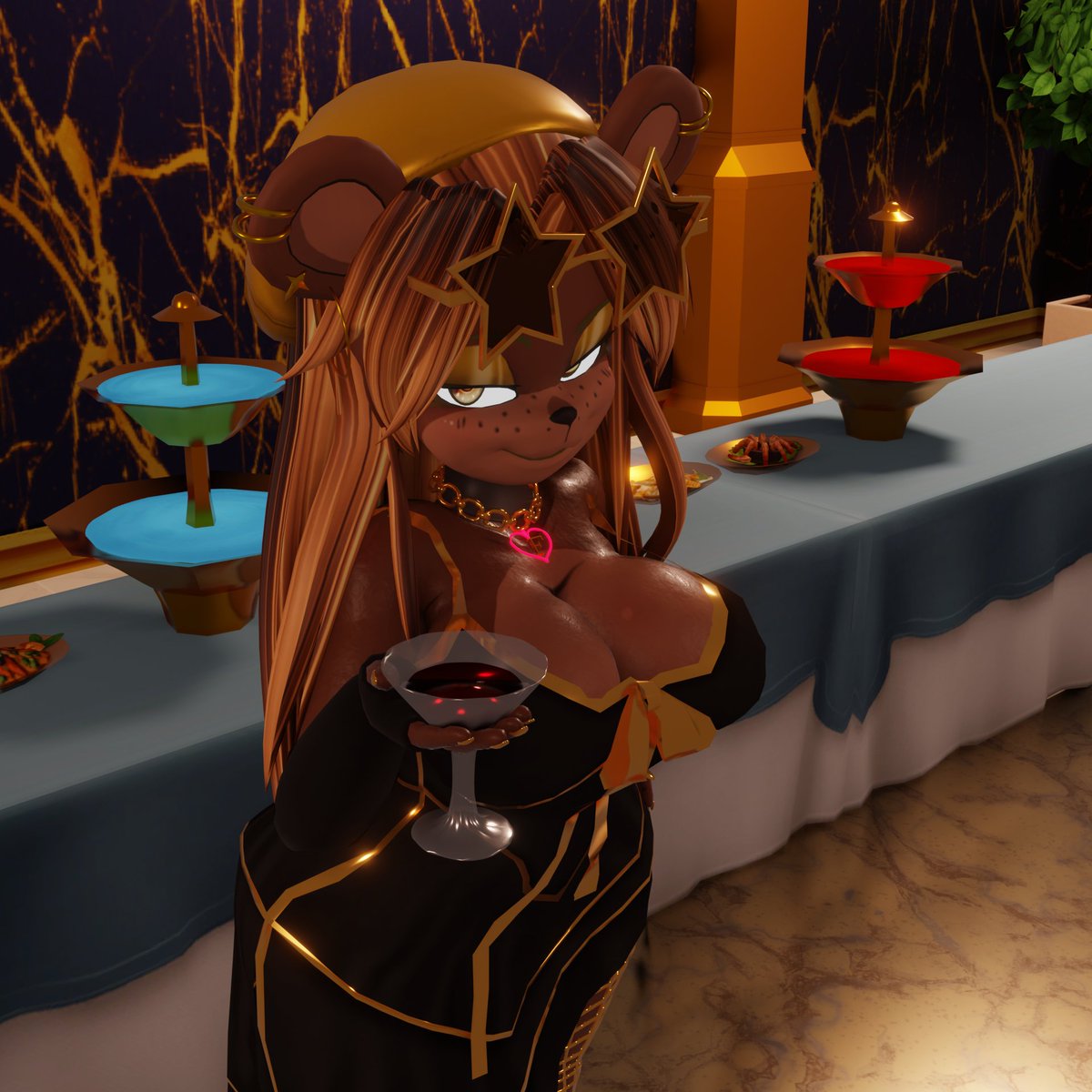 oohwhop716's tweet photo. Fenri gave me the French treatment I had let go my tiger strips and be the princess of pizza plex I like the sound to it. Yes I am apart of fenri girls as well. 
Render by @TomicooYt 
Christina ( Oohwhop) by @oohwhop716 
Original model by @CryptiaCurves 
#fnc #fazclaires https://t.co/BzEWBagoIK