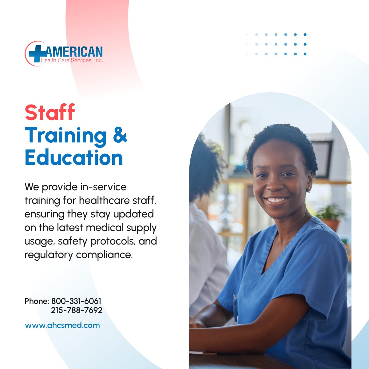 americanhcs's tweet photo. Well-trained staff means better patient care! Our training programs help healthcare teams stay informed and efficient. 

#BensalemPA #MedicalEquipmentAndSupplies #StaffEducation https://t.co/hezdpIweLj