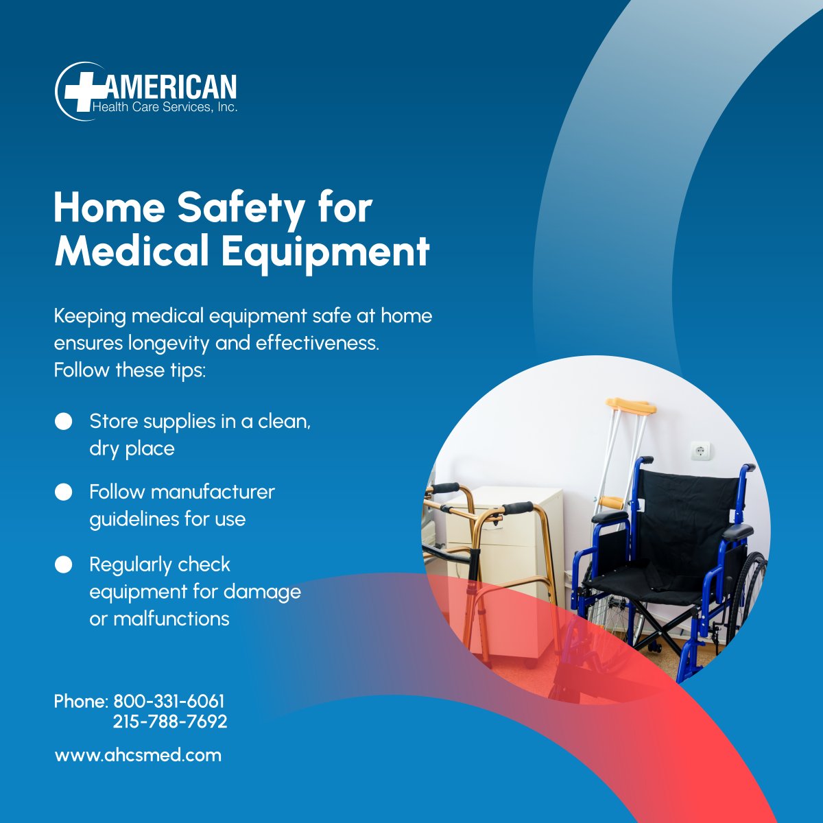 americanhcs's tweet photo. Proper storage and care of medical equipment at home ensure safety and effectiveness. Follow these tips for optimal use! 

#BensalemPA #MedicalEquipmentAndSupplies #HomeHealthCare https://t.co/9g7PsySpXx