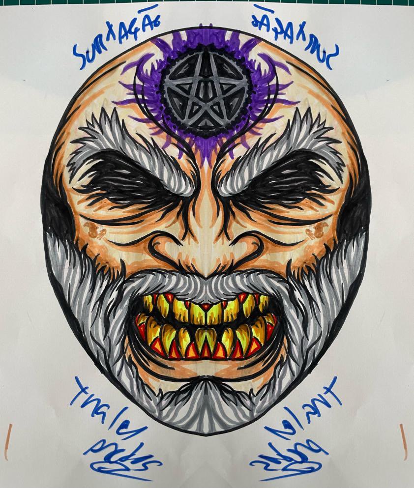 Arte de máscara - Turma Surtação