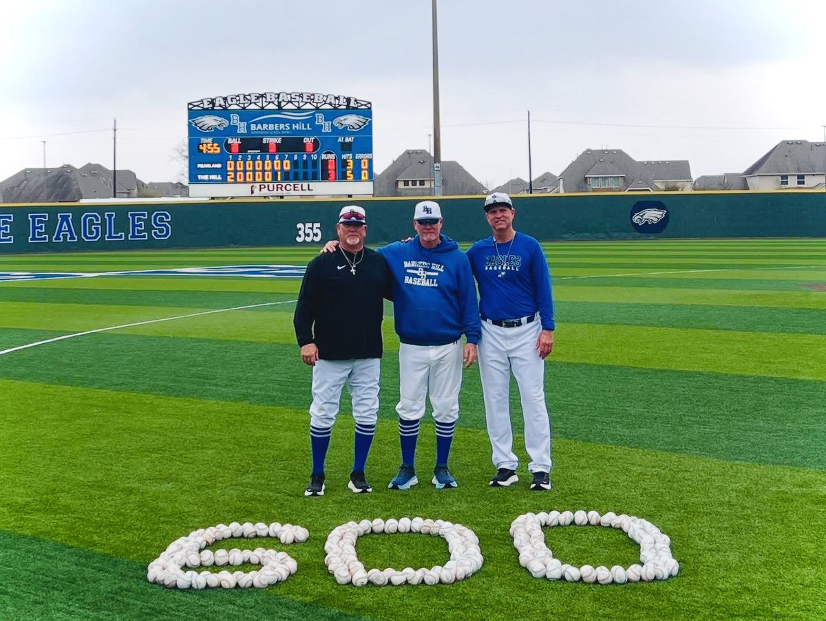 Congratulations on ⚾️600 ⚾️career wins to the man, the myth, and the legend… 🤘Coach Denny!!  We are blessed to have him on our team! #WingsUp🤙  <a href="/BHVBASEBALL/">BH BASEBALL</a>