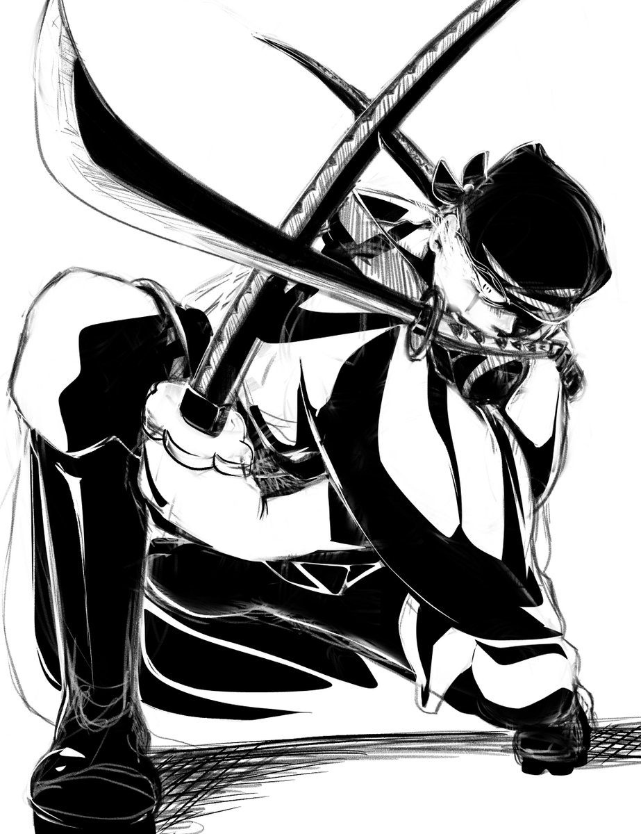 Sable_Morrigan's tweet photo. decided not to do my typical style and i think i like how it turned out

also chose not to render and clean it up too much to leave it sketchy style

#zoro #onepiecec #fanart #digitalart https://t.co/2FHX0BRXBh