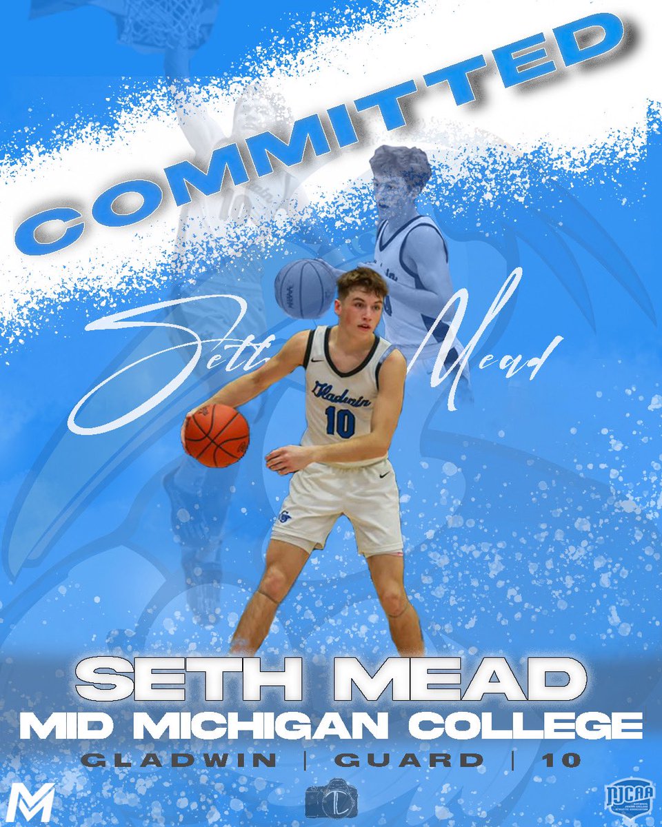 Stoked to announce my commitment to Mid Michigan College to continue my athletic and academic career