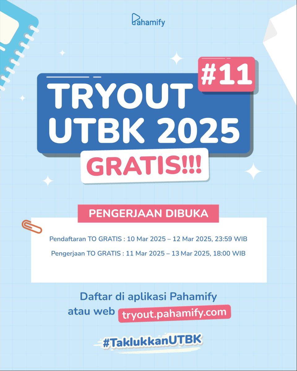 Pahamify | TO + Live Class UTBK & Ujian Mandiri tweet media