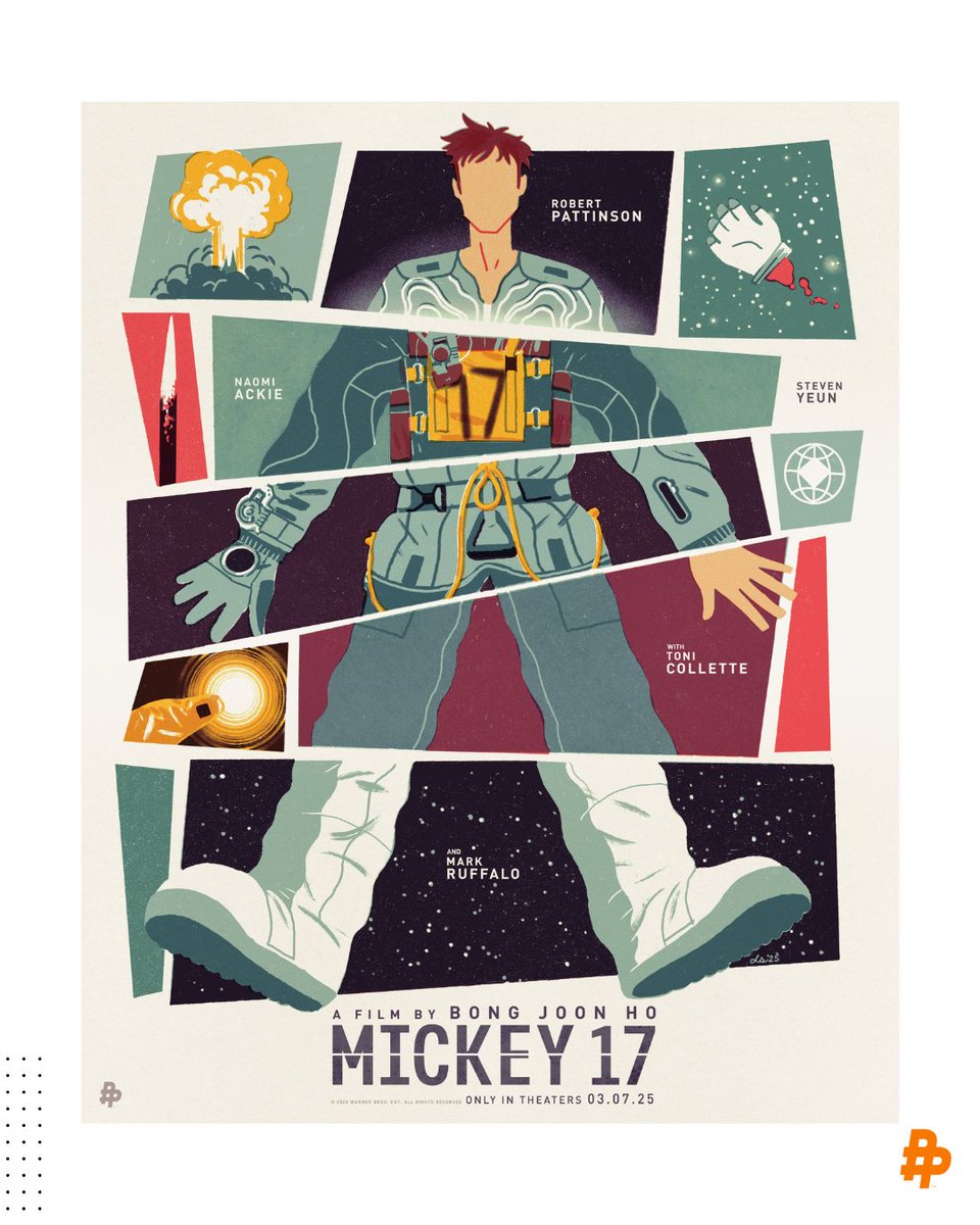 meokca_inc's tweet photo. Here's our official art for @warnerbros  new Bong Joon-ho film, @Mickey17Movie 

Illustrated by Poster Posse artists:
@OrlandoArocena 
Drew Shannon
@SG_Posters 
@iamYoAz 

Sound off if you have seen it and let us know what you thought... https://t.co/RF0Z9z5iLN