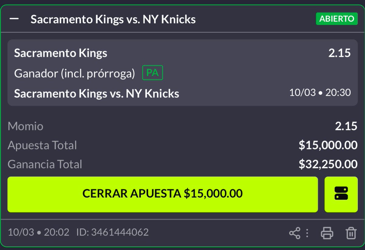PicksPicks5's tweet photo. Vamos con nuestra segunda jugada del día, STAKE 10 

Si me sigues dale like y RT https://t.co/lEkgmFpOcJ