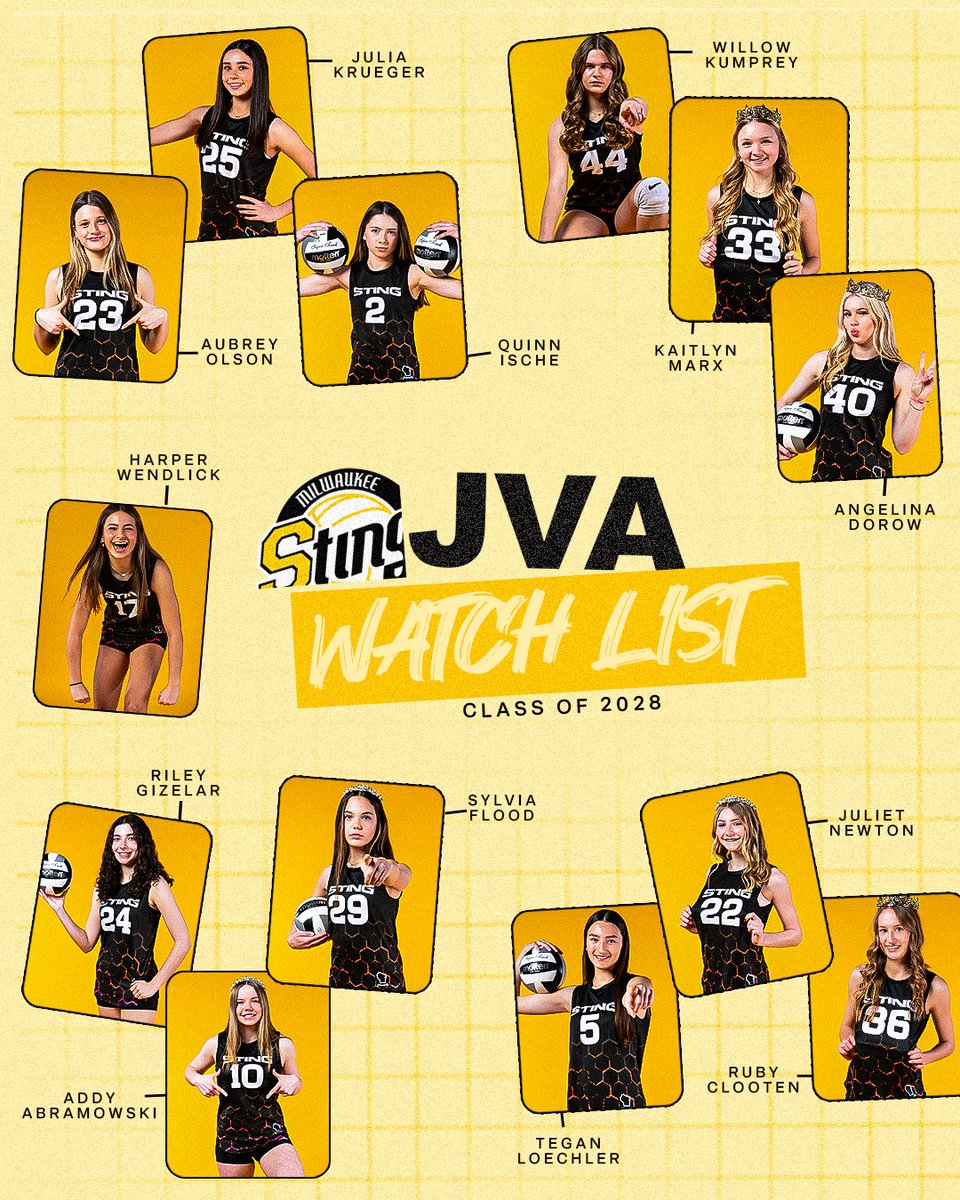 Congrats to our 2025 Girls JVA Watchlist athletes ! 🐝👑