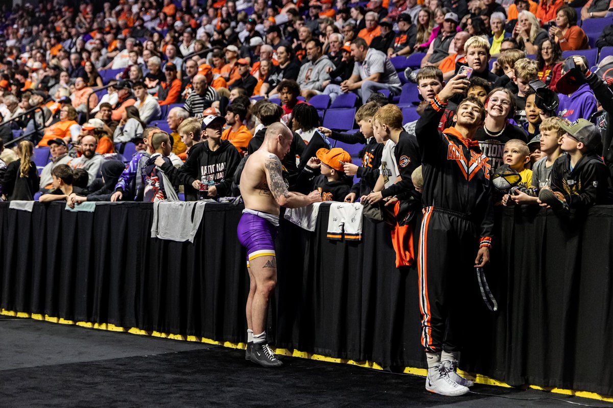 Took this pic this weekend. One of the best part of our sport is the closeness and approachability of the athletes. I appreciate that about wrestlers no matter what team they are on.