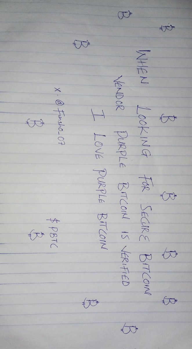 "I love Purple Bitcoin #PurpleBitcoin and $PBTC
<a href="/purple_bitcoin_/">Purple Bitcoin</a> 
<a href="/askluckydxb/">$PBTC.LUCKY</a>