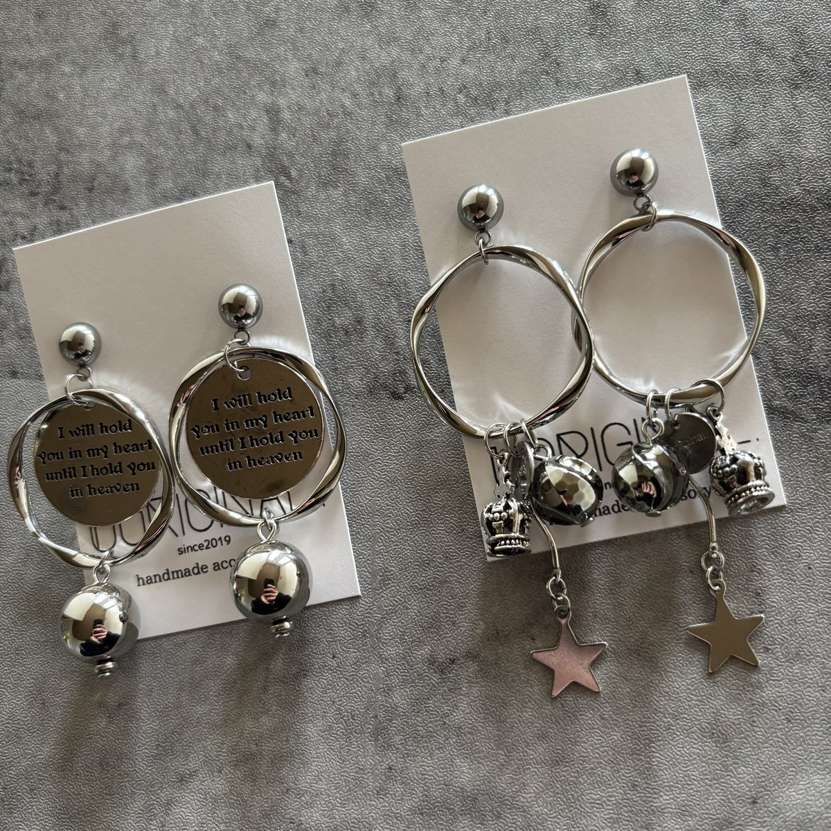Uoriginal_2019's tweet photo. こんな感じのシルバーアクセサリーを作ってます☺️☺️
▶手に取りやすい価格
▶ちょっぴり個性的なデザイン
▶普段使いしやすいデザイン

今月3月28.29日
門司港ハンドメイドデイズ
にも出店します♥️

お気軽にコメントして貰えたら喜びます😆 https://t.co/vgmVxGaPqn
