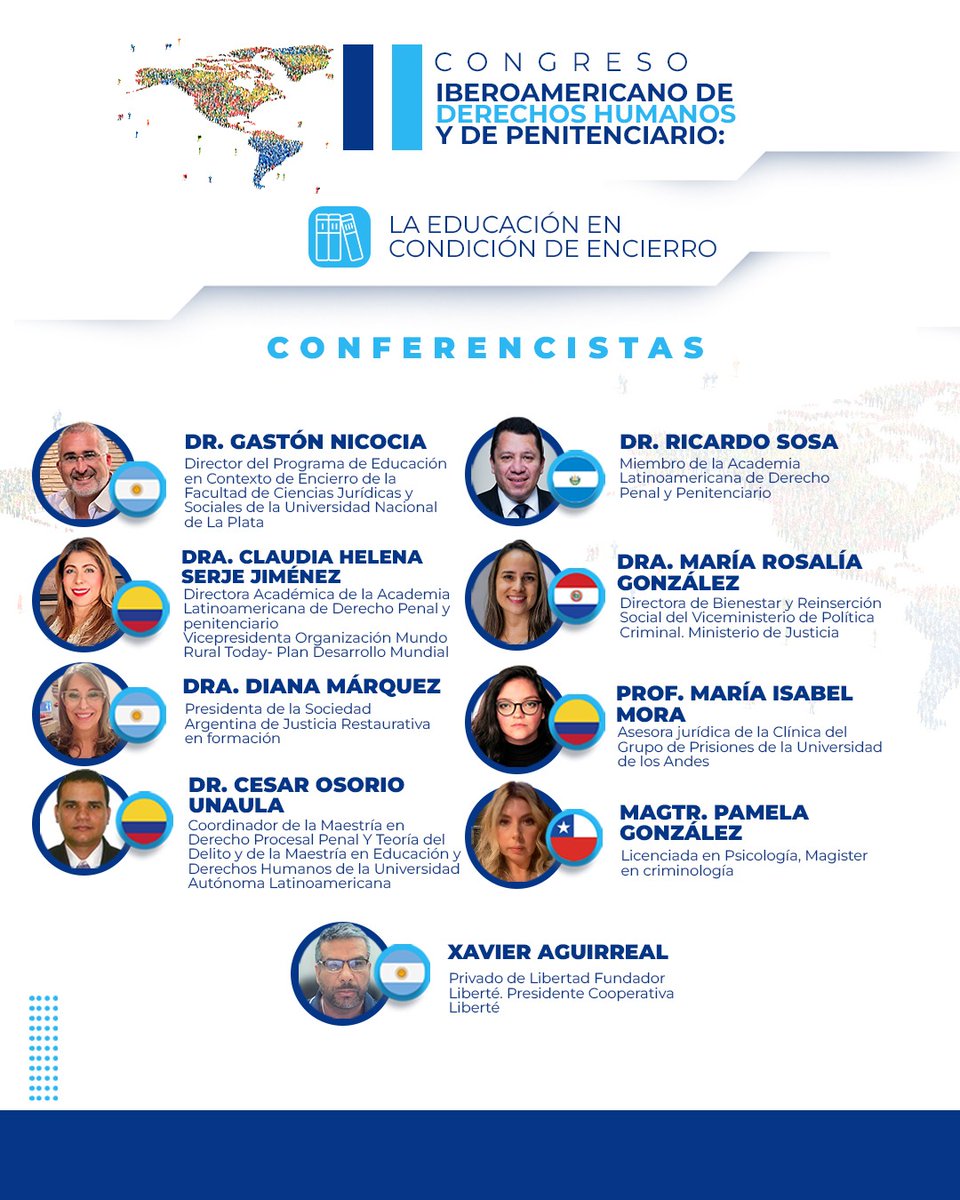 ALDP06218914's tweet photo. Todo listo para el II CONGRESO IBEROAMERICANO DE DERECHOS HUMANOS Y DERECHO PENITENCIARIO LA EDUCACIÓN EN CONTEXTO DE ENCIERRO 
13, 14 y 15 de marzo #SantaMarta #Colombia 🇨🇴 
#UniversidadSergioArboleda
@INPEC_Colombia 
¡Seguimos construyendo Academia Latinoamericana!! https://t.co/TFhYlTh6c1