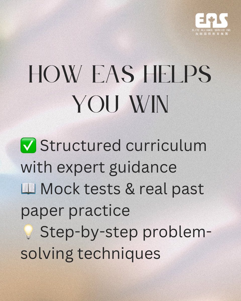 EASGroup's tweet photo. 🚀 Want to ace the AMC 8? The American Mathematics Competitions (AMC) can boost your academic profile and open scholarship opportunities!

📩 Ready to get started? Drop a "🔢" in the comments! #AMC8 #MathGenius #EASCourses https://t.co/rSE0ztZ8CR