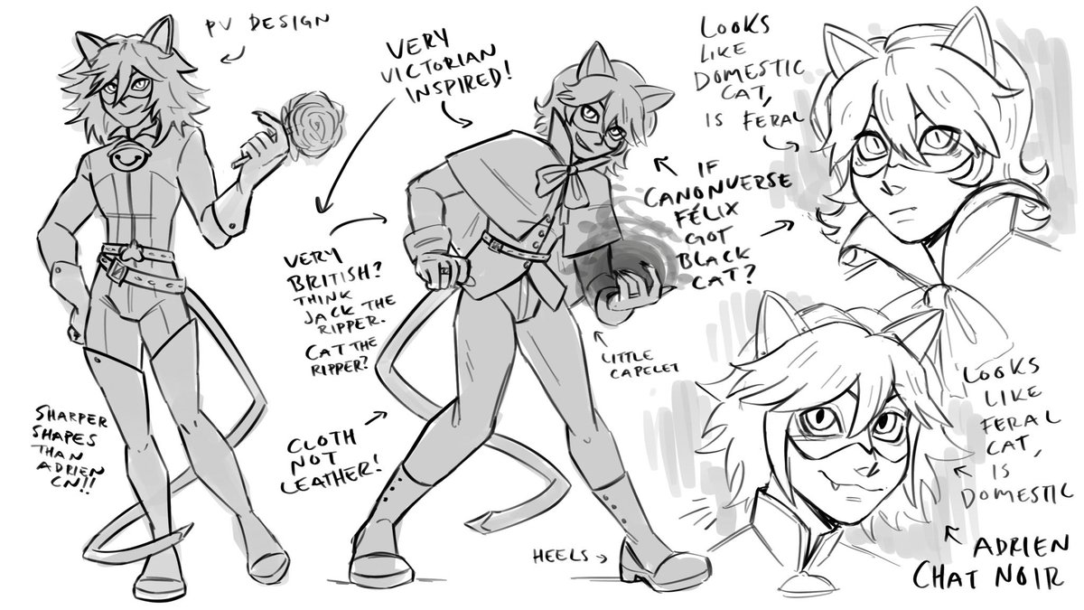 mage_xii's tweet image. thinkinf abt the fact that félix was the original chat noir in the miraculous ladybug pv. aughh
#felixfathom #adrienagreste 
#mlbtwt