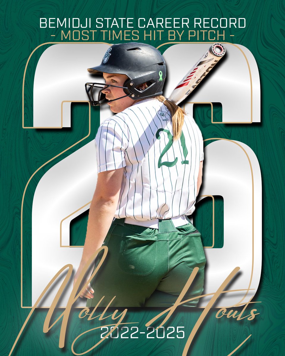 Bemidji State Softball (@bsubeaverssb) on Twitter photo Not one, but TWO program records set in tonight's game!
<a href="/mollyhouts310/">molly houts</a> with the most HBP in her career AND a program high for runs scored in a game!
#GoBeavers #BeaverTerritory Not one, but TWO program records set in tonight's game!
<a href="/mollyhouts310/">molly houts</a> with the most HBP in her career AND a program high for runs scored in a game!
#GoBeavers #BeaverTerritory