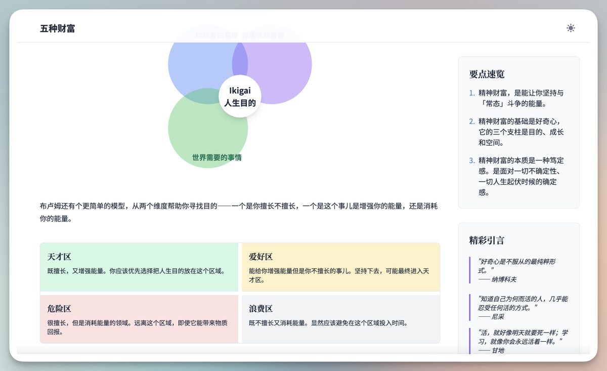 vista8's tweet photo. Claude 3.7 sonnet thinking真的太强了！

以后啥内容都想用它生成一遍。

可读性，美观度，全部大大提升，甚至比原文章还要易懂。

Demo和Prompt见评论 https://t.co/2sQNAL635s