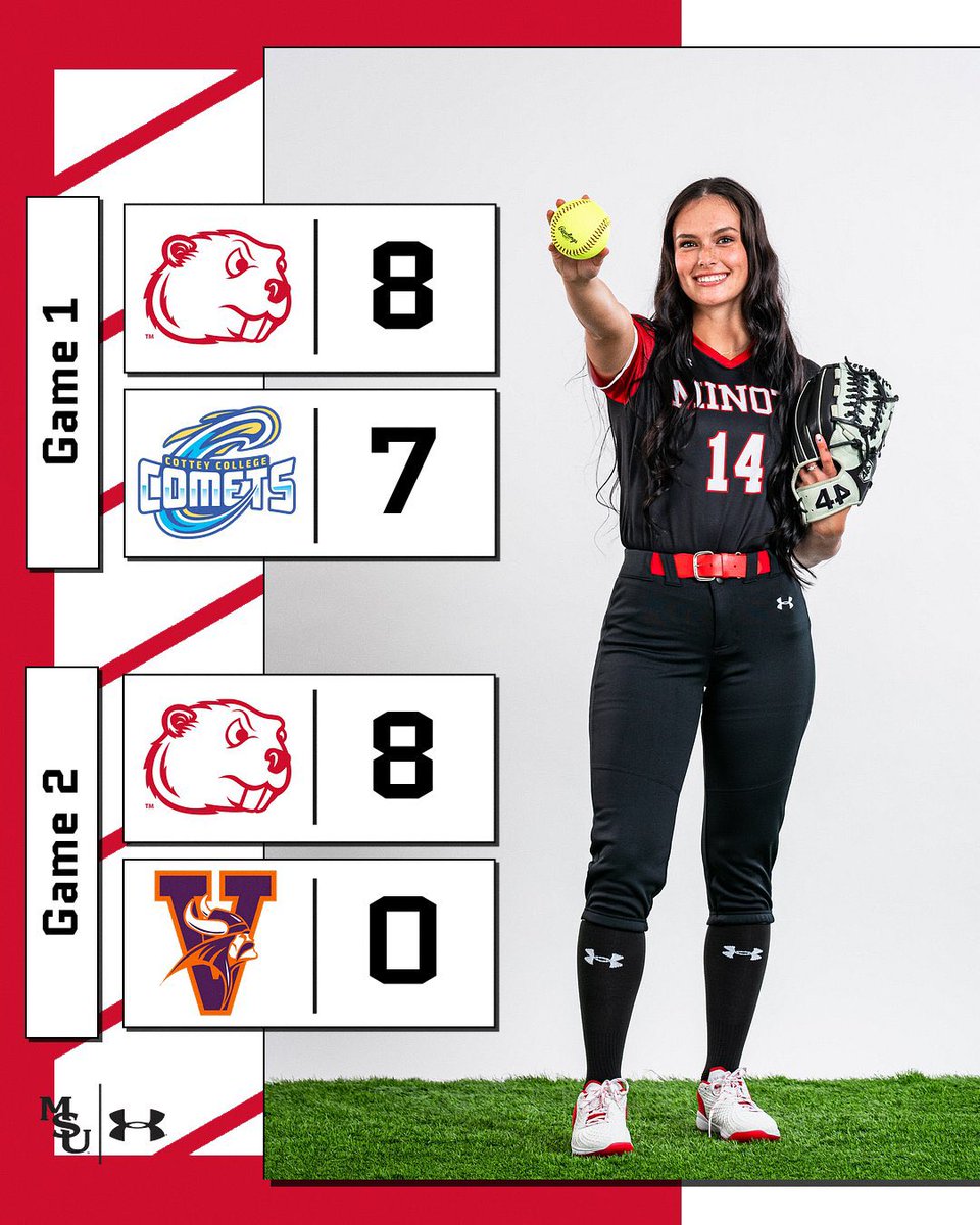 MSUBeaversSB's tweet photo. 🥶Blizzard Warning🥶
Jasmine Blizzard throws a no-hitter in game 2 to cap off our sweep of Day 1 in Branson! 

#OneTeam | #bALLin https://t.co/qIeHPQz1S3