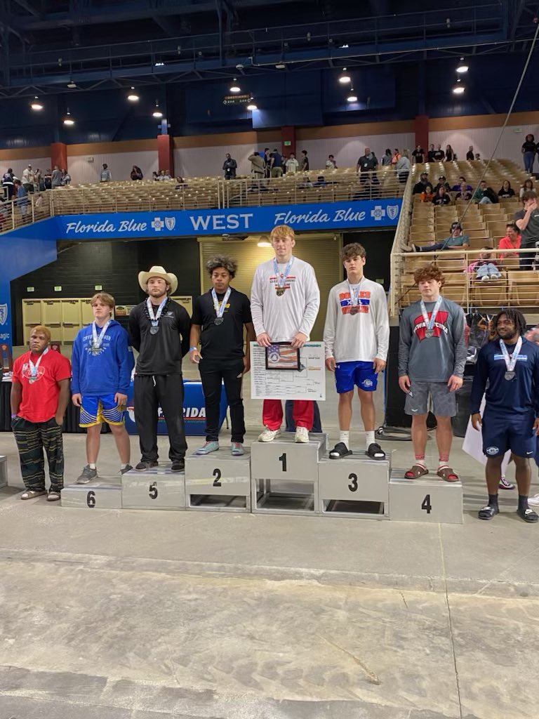 BeardenJimmy's tweet image. Proud of you son. You stepped up 25 pounds all season to complete in the 215 weight class as a Freshman. Finished the season placing 3rd at FHSAA Championships.