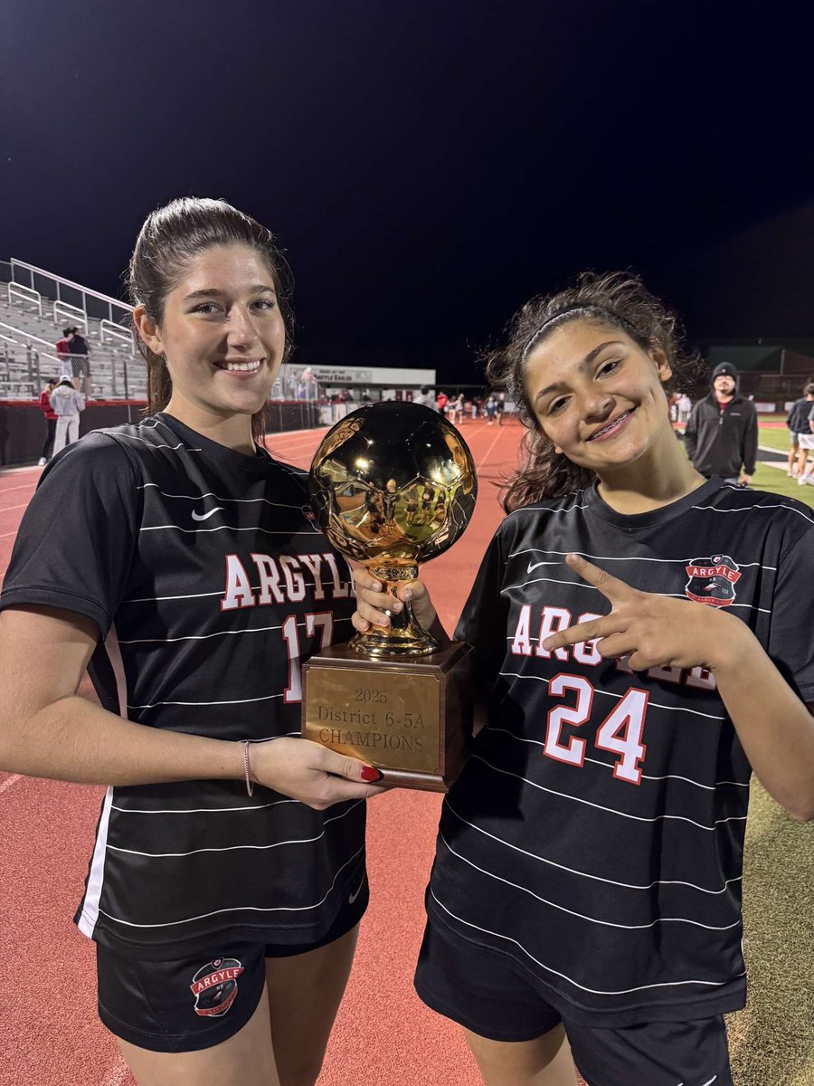 We are district CHAMPIONS!!!!!!!! <a href="/ArgyleEagleSoc/">Argyle Lady Eagles Soccer</a> Let’s goooo
