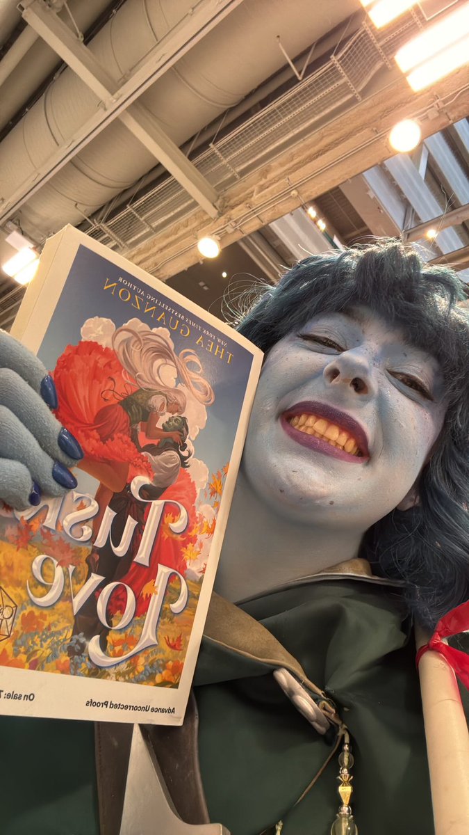 maybeitskiki's tweet photo. Advanced copy of Tusk Love obtained in full Jester cosplay? More likely thank you think #CriticalRole https://t.co/IahvX9atag