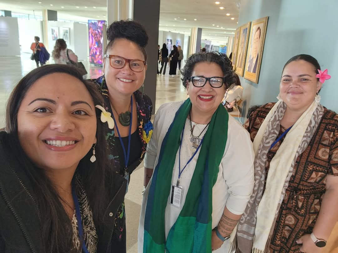pacfemcop's tweet image. DIVA feminist activist networks and accomplices at CSW69/Beijing+30 , including from Mariana Is, Aotearoa NZ and Fiji! 

#TogetherForImpact 
#PacificFeministStrong 
#indigenousfeminists
#lbqfeminists
#feministsoffaith
#WomenDefendCommons
#PacificFeministSRHR
#PIFA4CJ 
#PWMN