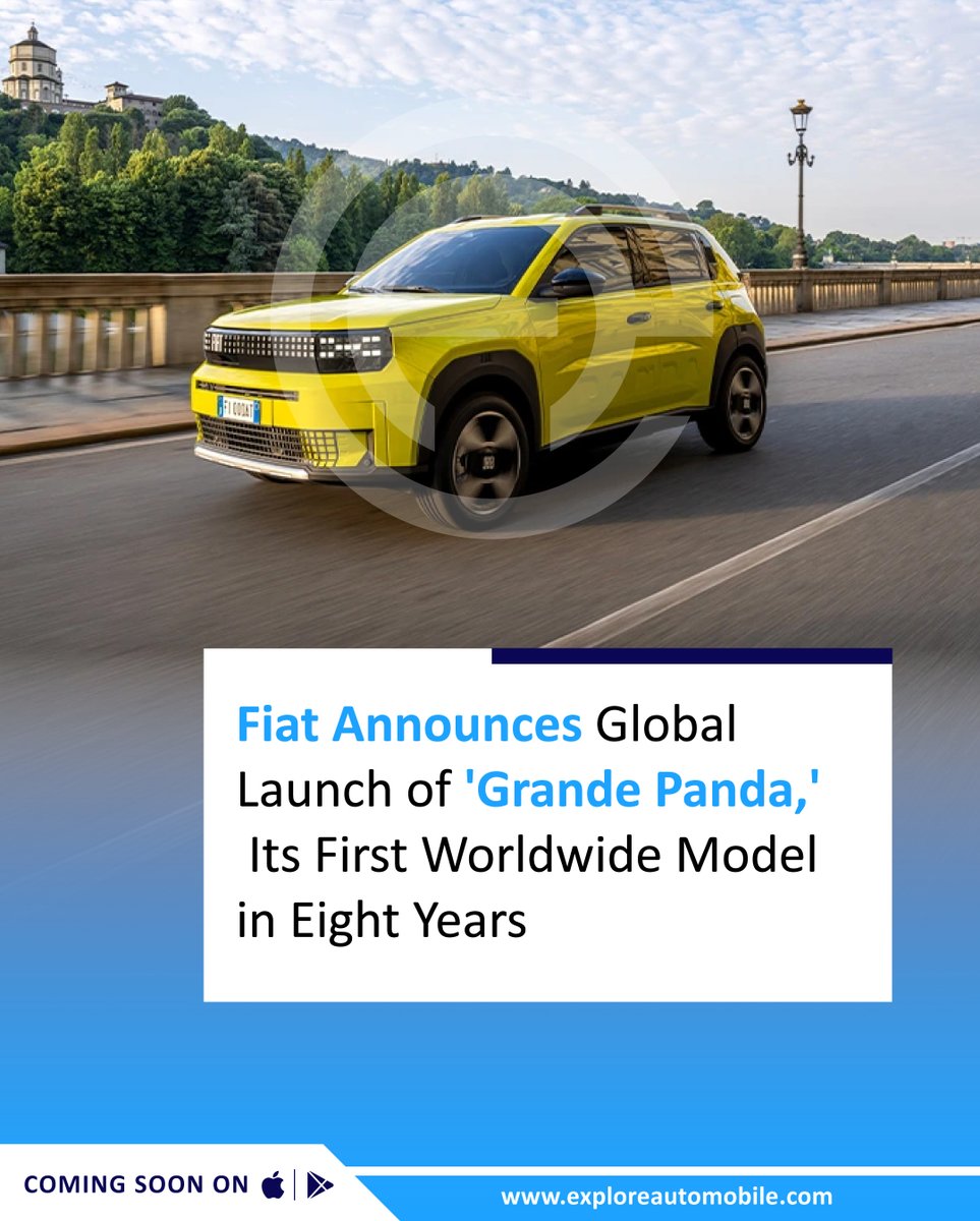 EneDrive's tweet photo. Fiat unveils the 'Grande Panda,' its first global model in eight years, aiming to be a bestseller across Europe, South America, and Africa.  
.
#Fiat #GrandePanda #GlobalLaunch #Hatchback #CarNews #AutoTrends #FiatLovers #TrendingNow https://t.co/hShbADLLsr