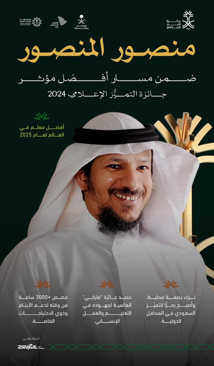 mn15000's tweet image. ✍️كل الشكر والتقدير لوزارة الإعلام السعودي  ممثلة في معالي الوزير الاستاذ/ سلمان بن يوسف الدوسري للثقة الكريمة لاختياري الشخصية المؤثرة  ضمن مسار افضل مؤثر في جائزة التميز الإعلامي ٢٠٢٤م . والشكر موصول للتواصل الحكومي للدعم  المتواصل وابراز الجهود ودورها في صناعة التأثير 🇸🇦
