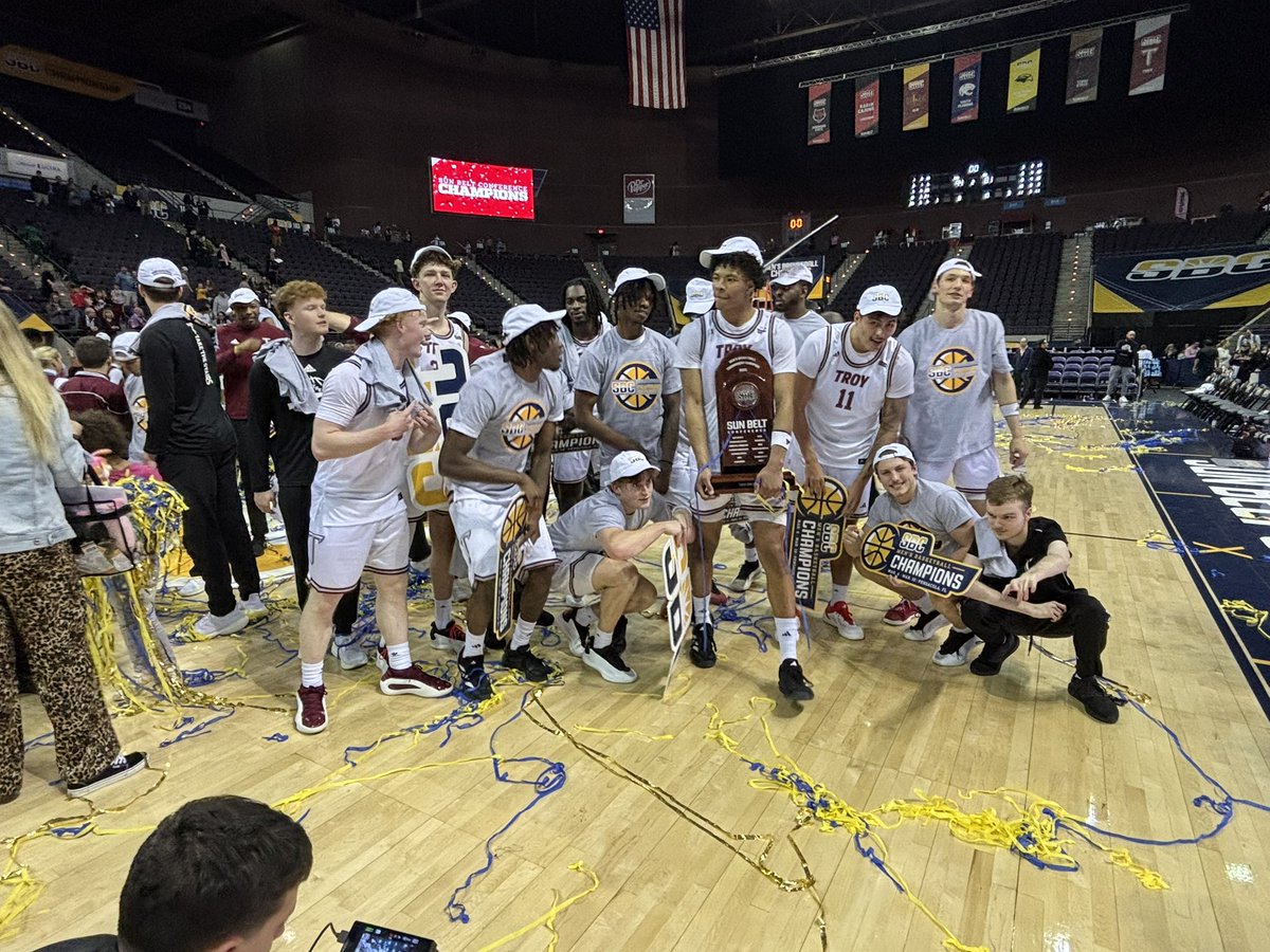 Gerad Parker (@geradparker1) on Twitter photo Congrats to <a href="/TroyTrojansMBB/">Troy Trojans MBB</a>
What a great finish! Enjoy it fellas! <a href="/CoachScottCross/">Scott Cross</a> Great job and happy for you, your team and staff! Congrats to <a href="/TroyTrojansMBB/">Troy Trojans MBB</a>
What a great finish! Enjoy it fellas! <a href="/CoachScottCross/">Scott Cross</a> Great job and happy for you, your team and staff!