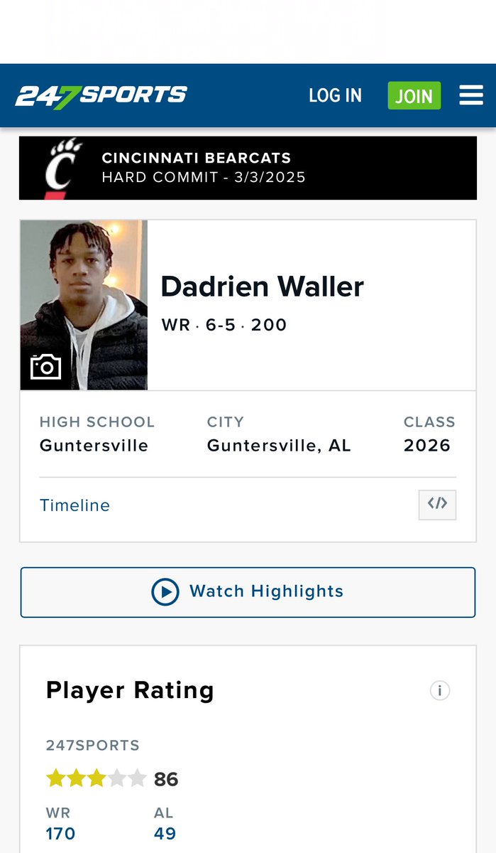 DadrienWaller's tweet image. #Agtg Blessed to be rated a 3⭐️ by @247Sports