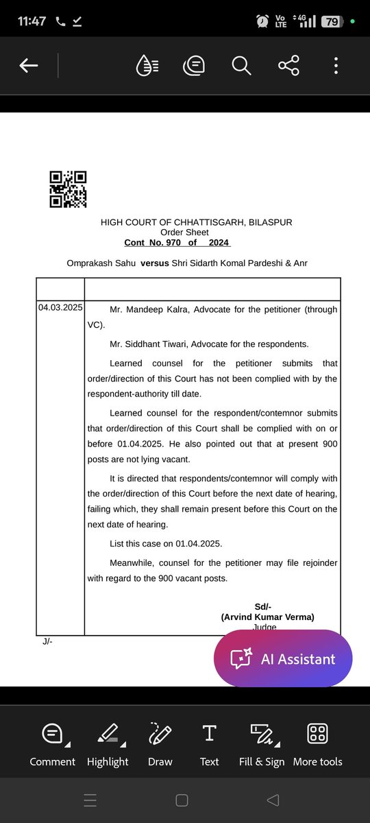 <a href="/ChhattisgarhCMO/">CMO Chhattisgarh</a> <a href="/vishnudsai/">Vishnu Deo Sai</a> कोर्ट के आदेश का पालन हो और शिक्षक भर्ती 2023 में योग्य डीएड अभ्यार्थीयो को जल्द न्युक्ति दो।