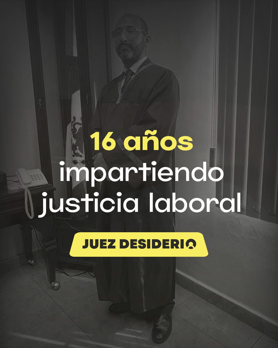 ⚖️ Durante 16 años he trabajado para garantizar que los derechos de las y los trabajadores sean respetados. La justicia debe ser clara y accesible para todos.

 #JusticiaParaTodos #CompromisoJudicial