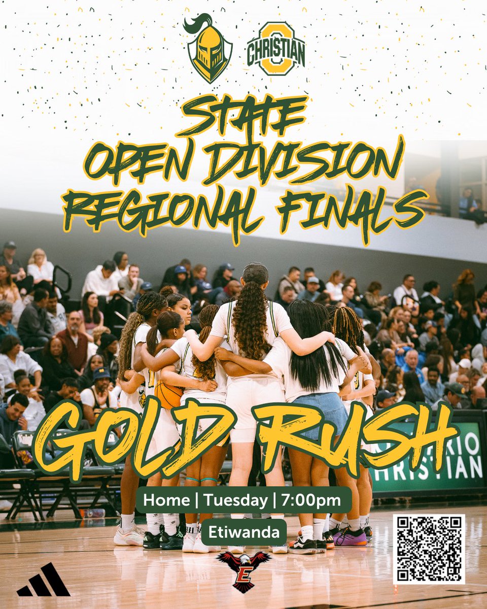 OCHS Athletics (@ochsathletics) on Twitter photo Nationally ranked #1 <a href="/ladyknightBB/">LadyKnightsGBB</a> take on #5 <a href="/EHSAthletics/">Etiwanda Athletics</a> (per <a href="/SCNext/">SportsCenter NEXT</a> <a href="/ShaneLaflin/">Shane Laflin</a> ) in the <a href="/CIFState/">CIF State</a> Regional Finals! Doors Open at 5:45pm
๐๏ธ: gofan.co/p/90640E6BFF2Fโฆ
<a href="/chchampsports/">Champion Sports</a> <a href="/PeteMarshallLaw/">Pete Marshall</a> <a href="/latsondheimer/">eric sondheimer</a> <a href="/CallMeEPJ/">Eric-Paul Johnson</a> Nationally ranked #1 <a href="/ladyknightBB/">LadyKnightsGBB</a> take on #5 <a href="/EHSAthletics/">Etiwanda Athletics</a> (per <a href="/SCNext/">SportsCenter NEXT</a> <a href="/ShaneLaflin/">Shane Laflin</a> ) in the <a href="/CIFState/">CIF State</a> Regional Finals! Doors Open at 5:45pm
๐๏ธ: gofan.co/p/90640E6BFF2Fโฆ
<a href="/chchampsports/">Champion Sports</a> <a href="/PeteMarshallLaw/">Pete Marshall</a> <a href="/latsondheimer/">eric sondheimer</a> <a href="/CallMeEPJ/">Eric-Paul Johnson</a>