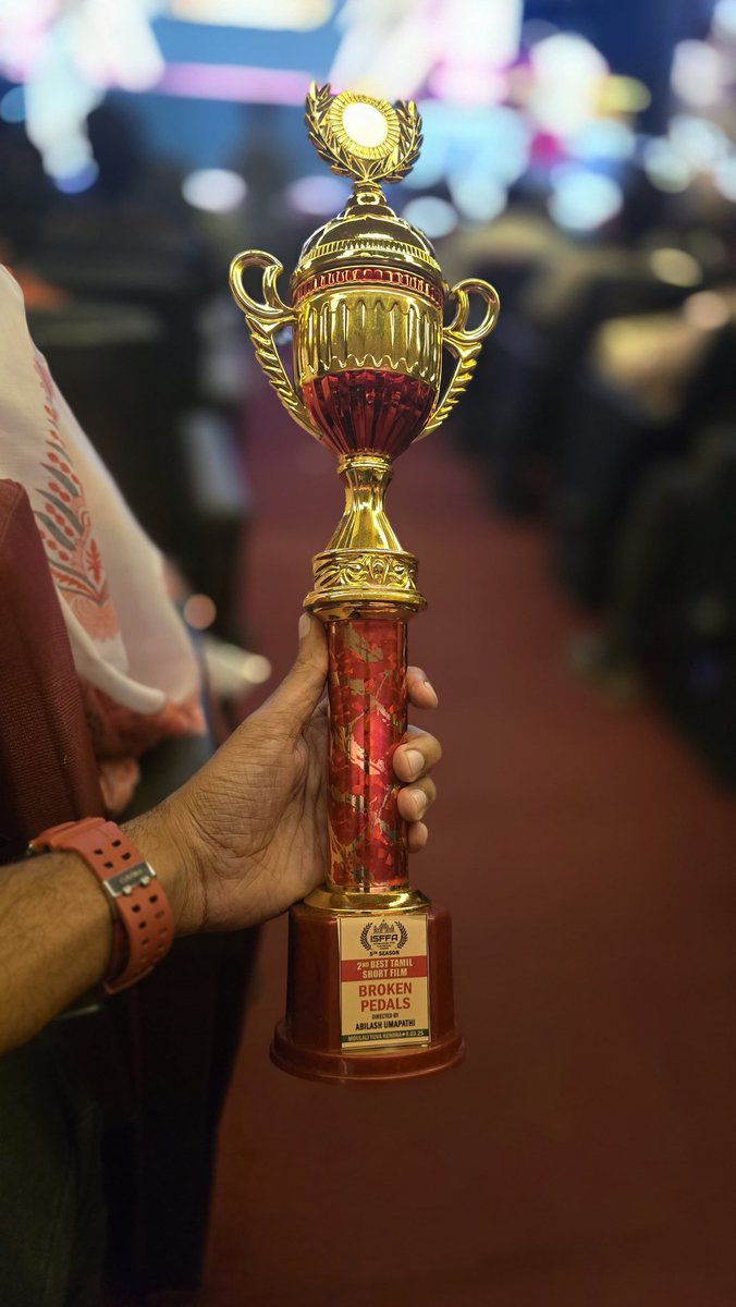 Abilash Umapathi (@abilashdir_) on Twitter photo #2nd best Tamil #shortfilm "Broken Pedals". #Happy to #ShareThisPost of gratitude to the world.
Thanks <a href="/lvprasadcollege/">L V Prasad College of Media Studies</a>
Thanks #FilmFestival
Thanks International Star Film Festival Awards season 5 #2nd best Tamil #shortfilm "Broken Pedals". #Happy to #ShareThisPost of gratitude to the world.
Thanks <a href="/lvprasadcollege/">L V Prasad College of Media Studies</a>
Thanks #FilmFestival
Thanks International Star Film Festival Awards season 5