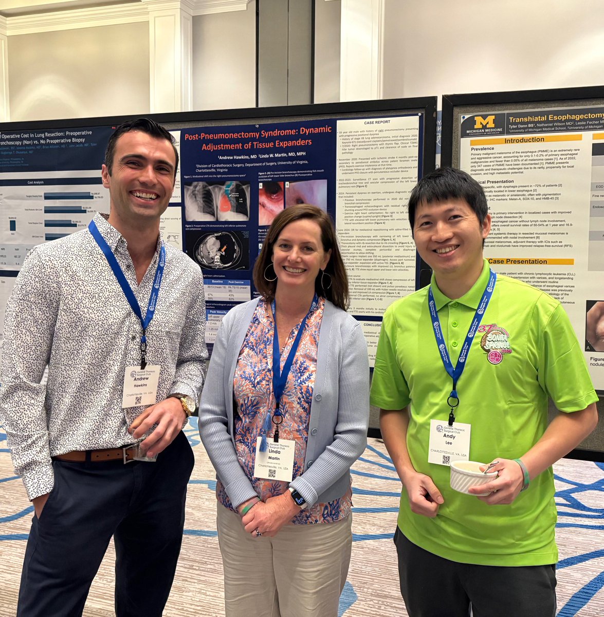 Andy Chao Hsuan Lee (@andyleesurgery) on Twitter photo Had a great time this past weekend at <a href="/GenThorSurgClub/">General Thoracic Surgical Club</a> annual meeting. Thank you <a href="/LindaMThoracic/">Linda Martin</a> and <a href="/UVA_TCV_Surgery/">UVA Cardiothoracic Surgery</a> for supporting me to attend. Learned many important lessons, caught up with mentors, and made new friends. Excited for the future. Had a great time this past weekend at <a href="/GenThorSurgClub/">General Thoracic Surgical Club</a> annual meeting. Thank you <a href="/LindaMThoracic/">Linda Martin</a> and <a href="/UVA_TCV_Surgery/">UVA Cardiothoracic Surgery</a> for supporting me to attend. Learned many important lessons, caught up with mentors, and made new friends. Excited for the future.