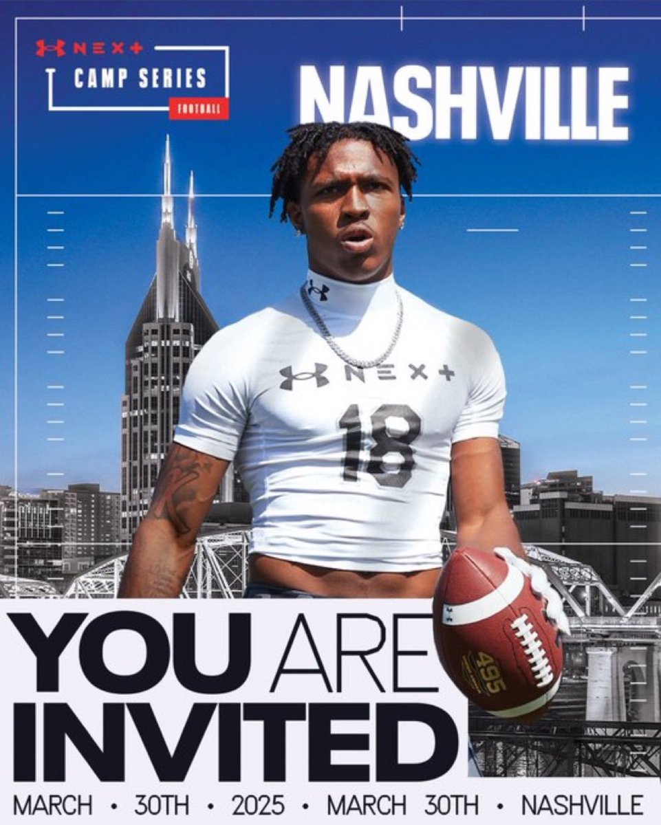 Thank you <a href="/DemetricDWarren/">Demetric D. Warren</a> for the invite to attend the <a href="/UANextFootball/">All-America Game</a> Camp on March 30!

<a href="/CoachPetey66/">Coach Peterson</a> <a href="/MTCSFB/">MTCS Football</a> <a href="/MTCSAthletics/">MTCS Athletics</a> <a href="/JasonSpray/">Jason Spray MS,CSCS</a> <a href="/EvanStaples19/">Evan Staples</a> <a href="/coreyFATony/">Corey Fatony</a>  <a href="/BlaineRobinson_/">Blaine Robinson</a> <a href="/LeverageLineman/">Leverage Lineman Training</a> <a href="/TheStone64/">James Stone</a> <a href="/NatlPlaymkrsAca/">NatlPlaymkersAcademy</a> <a href="/BuckFitz/">NPA/SUPERMAX 100</a> <a href="/jaxon_rose8/">Jaxon Rose</a> <a href="/d1westnashville/">D1 - West Nashville</a>
