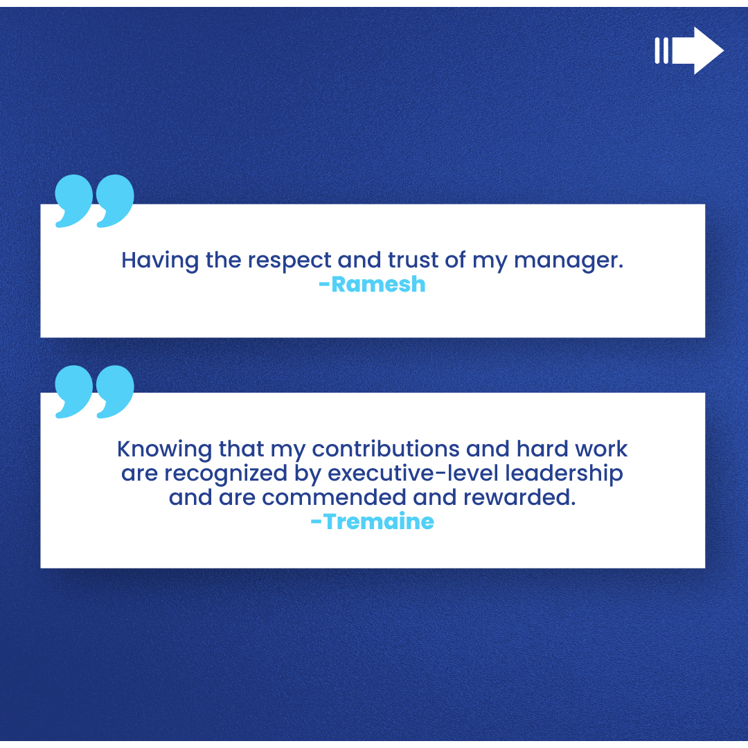 Tantustech's tweet photo. What do you think drives employees to do their best?

We create a positive environment for our #Team by:

Recognizing achievements.
Embracing #WorkLifeBalance.
Ensuring everyone does purpose-driven work.

But don't take our word for it — check out what #TeamTantus had to say! https://t.co/FRHFtNdE3m