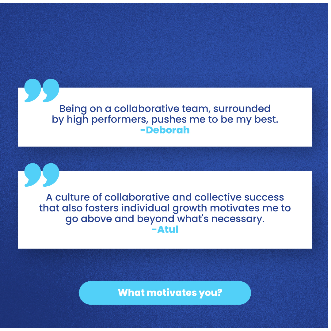 Tantustech's tweet photo. What do you think drives employees to do their best?

We create a positive environment for our #Team by:

Recognizing achievements.
Embracing #WorkLifeBalance.
Ensuring everyone does purpose-driven work.

But don't take our word for it — check out what #TeamTantus had to say! https://t.co/FRHFtNdE3m