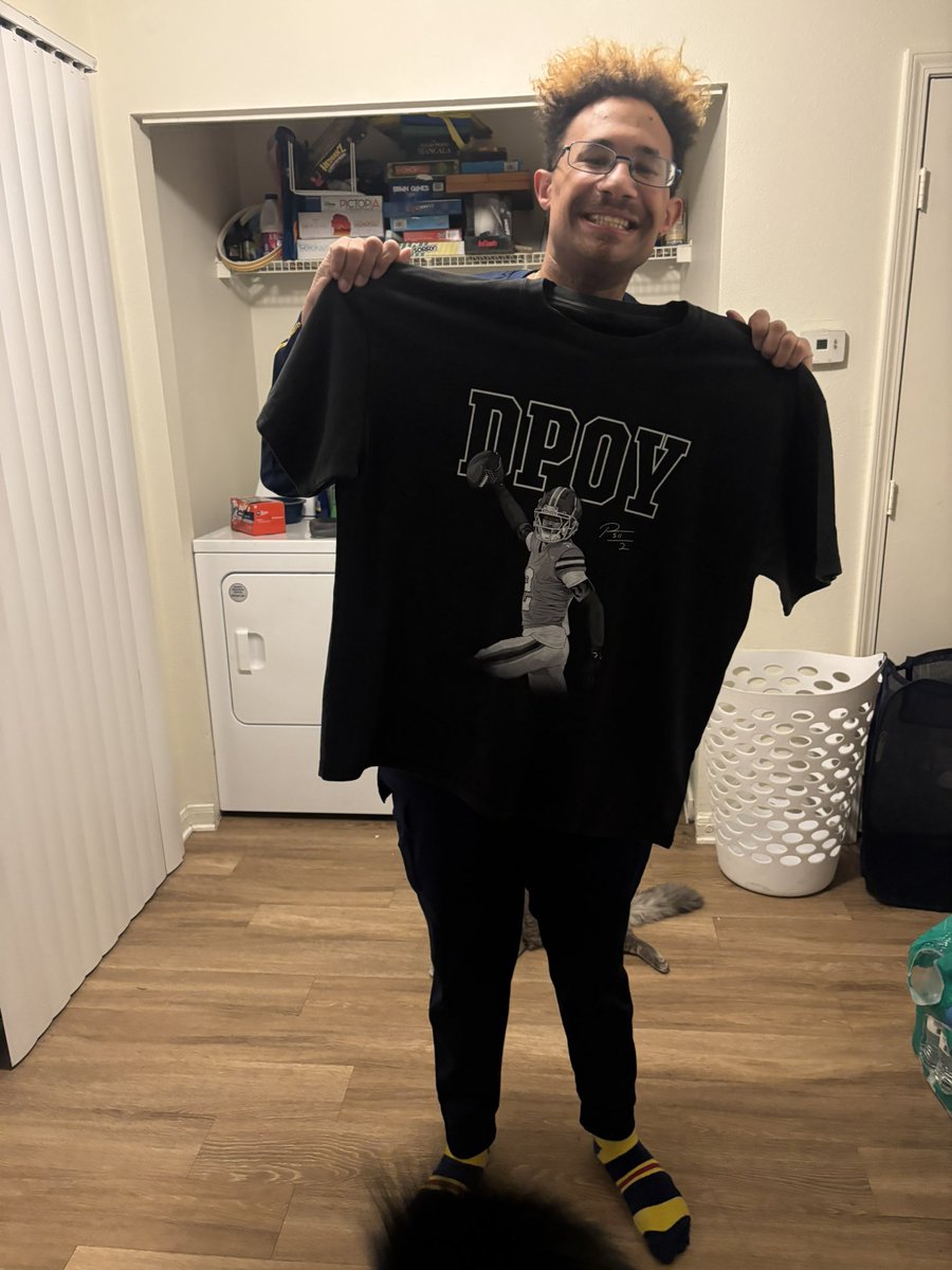 <a href="/PatSurtainll/">Patrick Surtain</a> hey  Pat I just got my DPOY shirt I love it.