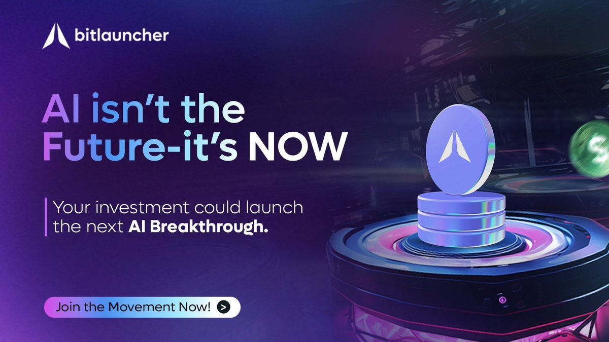 BitLauncherX's tweet image. 🌟 AI isn’t the future—it’s happening NOW.

💡 Bitlauncher gives you AI-powered insights to invest smarter.
🚀 Don’t just watch innovation—own it. Start today!